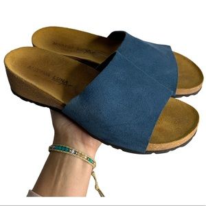 Marina Luna Comfort Italian Slip on Sandals size 9